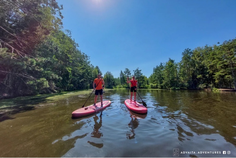 SUP piedzīvojums "Nepieradinātā daba" no "Advaita Adventures"