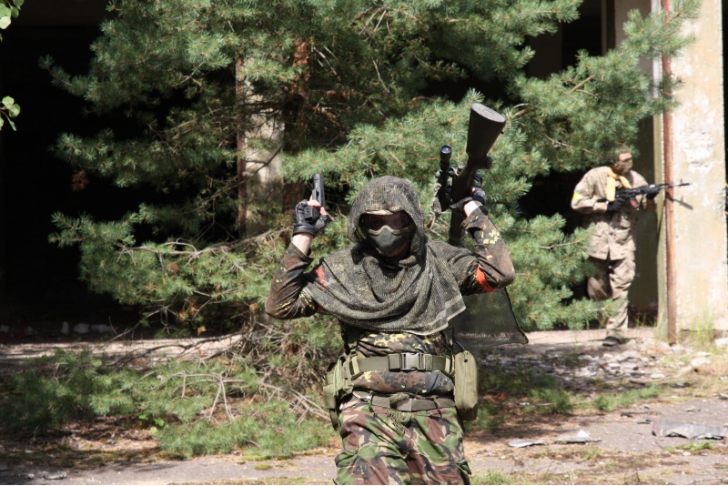 Airsoft izklaides pasākums grupai