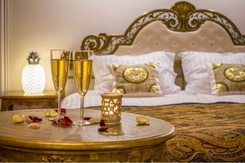 Романтический отдых в номере LUX с посещением бани в гостевом доме Bergervilla