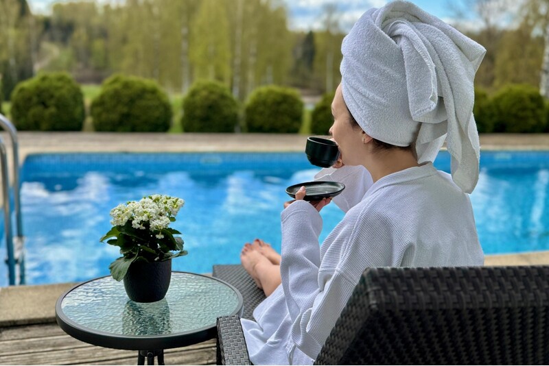 Посещение банного SPA-комплекса в "SPA Hotel Ezeri" в Сигулде в выходные