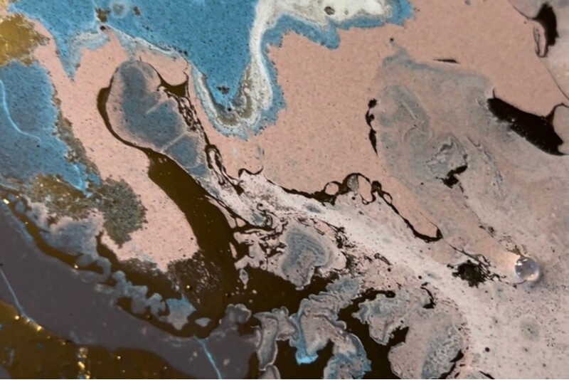 Glezna  FLUID ART tehnikā – meistarklase 1 personai