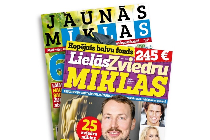 Подписка на комплект журналов «Jaunās Mīklas» и «Lielās Zviedru Mīklas»