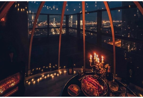 Место для радости встреч — "Skyhouse Igloo" на 23-м этаже Filozofu Rezidence