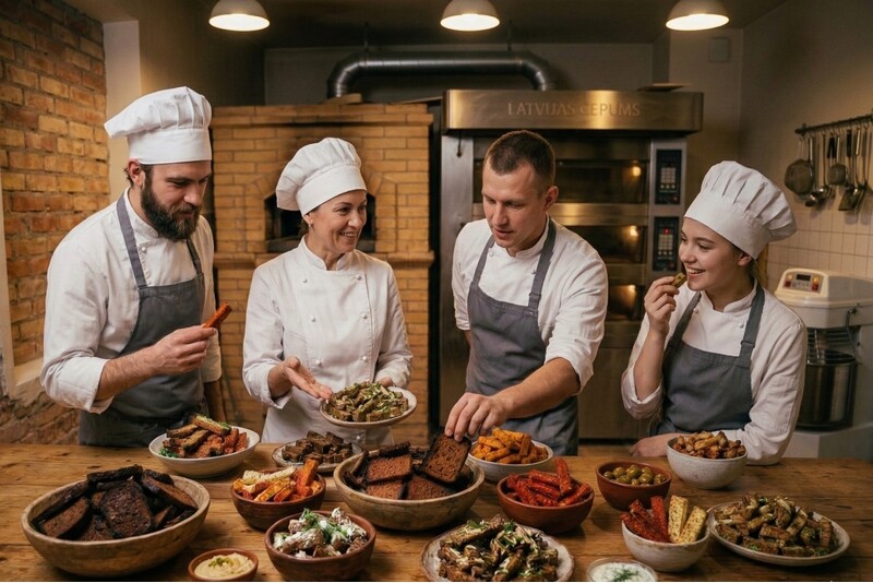 Экскурсия по пекарне "Lāči" с дегустацией тостов и маффинов