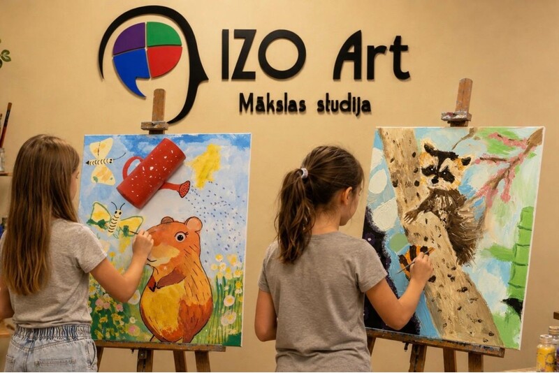 Абонемент на занятия искусством для ребёнка в художественной студии «IZO Art»