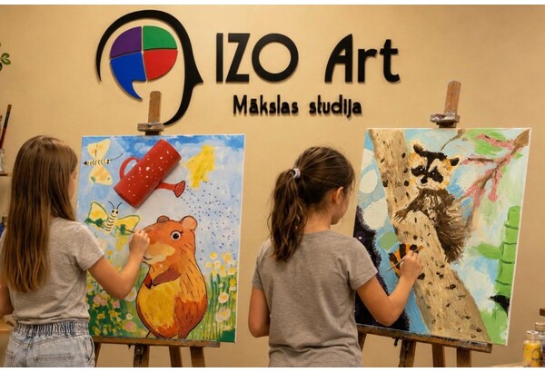 Абонемент на занятия искусством для ребёнка в художественной студии «IZO Art»