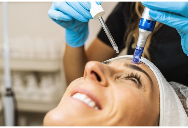 Процедура ретинолового обновления кожи с DermaPen и экзосомами + регенерация губ