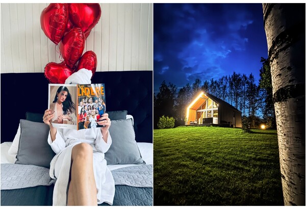 Romantiska atpūta diviem darba dienā „Sniegi Design Cabin“ ar saunu