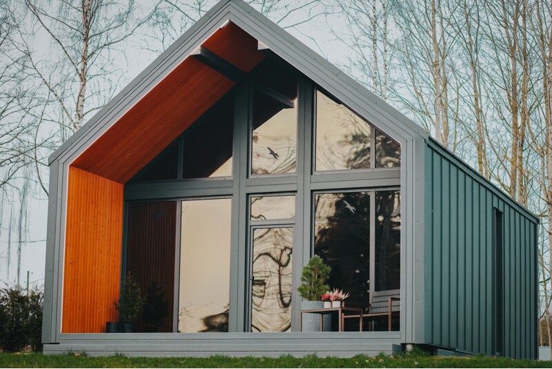 Romantiska nakšņošana ar saunu  „Sniegi design cabin“