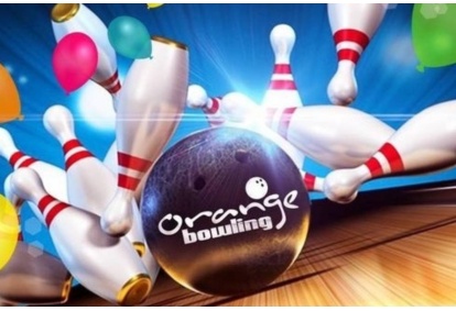 Увлекательная игра в боулинг и пицца с напитками от "Orange Bowling" в Даугавпилсе