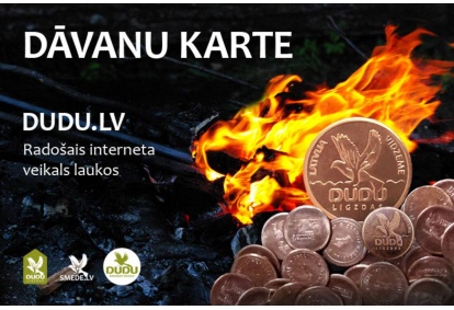 Radošā interneta veikala DUDU.lv dāvanu karte