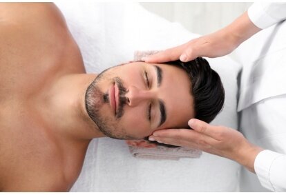 Kombinētā sejas manuālā tīrīšana + ultraskaņas tīrīšana vīrietim